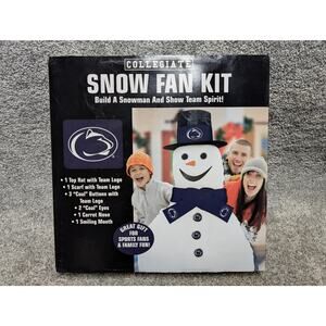 Penn State Nittany Lions Snow Fan Kit Snowman NCAA Football Team Holiday Gift